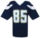 Antonio Gates (CHARGERS) Signed Navy Custom Jersey - (SCHWARTZ SPORTS COA)