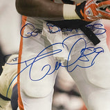 Dwayne Carswell Signed Denver Broncos PF 16x20 Photo Beckett 44741
