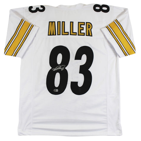 Heath Miller Authentic Signed White Pro Style Jersey Autographed BAS Witnessed