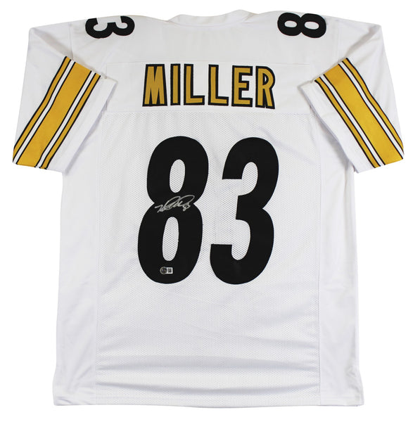 Heath Miller Authentic Signed White Pro Style Jersey Autographed BAS Witnessed