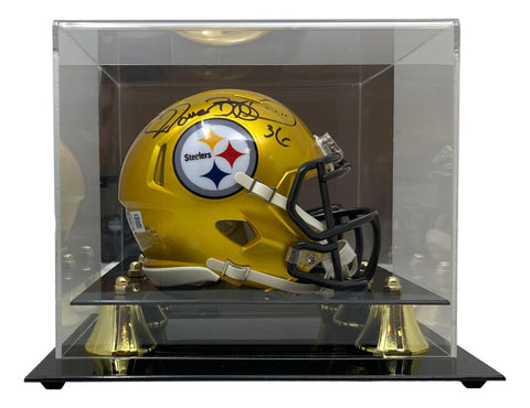 Jerome Bettis Signed Pittsburgh Steelers Flash Mini Speed Helmet BAS w/ Case