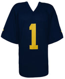 Roman Wilson (MICHIGAN) Signed Navy Custom College Football Jersey (BECKETT COA)