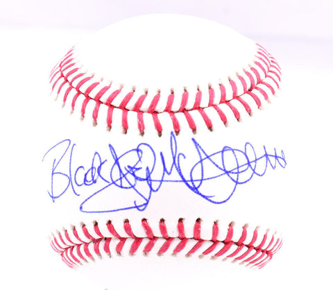 Jack McDowell Autographed Rawlings OML Baseball w/ Black Jack - Beckett W Holo