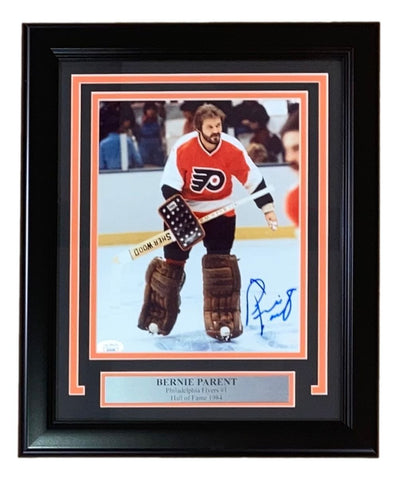Bernie Parent Signed Framed 8x10 Philadelphia Flyers Photo JSA AL44169
