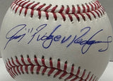 Rangers IVAN RODRIGUEZ Signed Official MLB Baseball #2 AUTO w/ "Pudge" - JSA