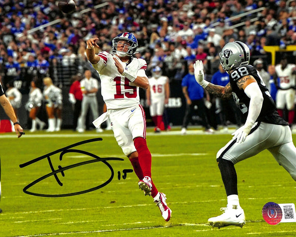 Tommy DeVito Autographed/signed 8x10 Photo NY Giants Beckett 184855