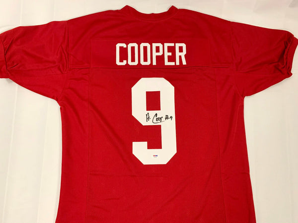 Amari Cooper Autographed Alabama Crimson Tide Custom Jersey PSA Authenticated