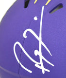 Ray Lewis Autographed Baltimore Ravens Alt 2024 Speed Mini Helmet - Beckett Holo