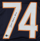 Jim "Jimbo" Covert Signed Chicago Bears Career Stat Jersey Ins "HOF 20"(Beckett)