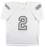 Ashton Jeanty Authentic Signed White Color Rush Pro Style Jersey BAS Witnessed