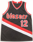 Lafayette Fat Lever Signed Portland Trail Blazers Black Jersey (JSA) 2xAll Star