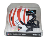 Joseph Ossai Autographed Cincinnati Bengals Lunar Mini Helmet Beckett 35386