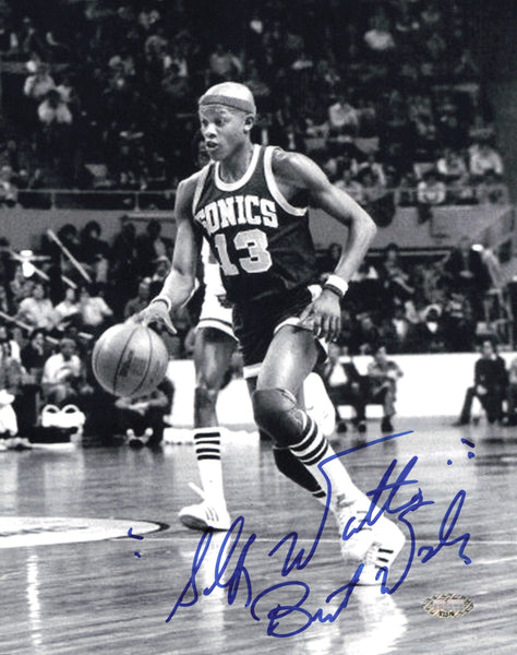Donald Slick Watts Autographed 8x10 Photo Seattle Supersonics MCS Holo #87378