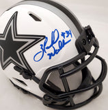 HERSCHEL WALKER AUTO COWBOYS LUNAR ECLIPSE WHITE MINI HELMET BECKETT QR 193846