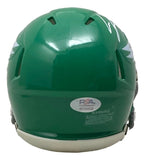 Cam Jurgens Signed Eagles Kelly Green Mini Helmet PSA/DNA w/ Super Bowl 59 LIX