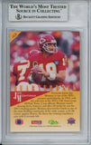 Joe Montana Autographed 1994 Classic #43 Trading Card Beckett Slab 37507