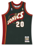 Gary Payton Autographed "The Glove" Supersonics Authentic M&N Jersey UDA LE 25