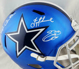 Aikman, E. Smith, Irvin Signed Cowboys F/S Blaze Helmet - Beckett/Prova Auth *Wh