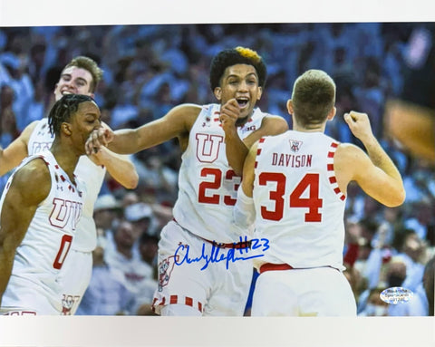 Wisconsin Badgers Guard CHUCKY HEPBURN Signed 8X10 Photo #5 - AUTO