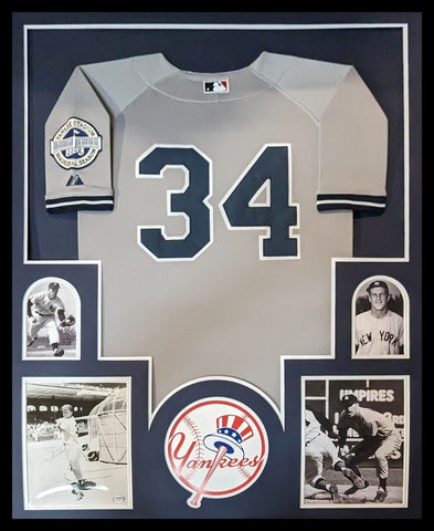 FRAMED NEW YORK YANKEES TONY KUBEK JERSEY DISPLAY WITH SIGNED 8x10