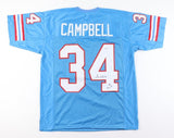 Earl Campbell Signed Houston Oilers Jersey / 5xPro Bowl Running Back (PSA)