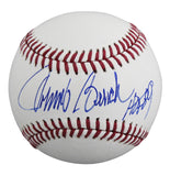 Reds Johnny Bench "HOF 89" Signed Robert Manfred OML Baseball BAS #BY103709