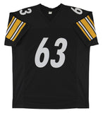 Dermontti Dawson "HOF 12" Authentic Signed Black Pro Style Jersey BAS Witnessed