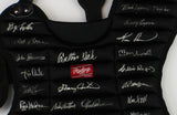 Gary Carter, Carlton Fisk, Barry Lyons Signed Black MLB Catcher Gear
