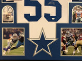 FRAMED DALLAS COWBOYS LEIGHTON VANDER ESCH AUTOGRAPHED SIGNED JERSEY JSA COA
