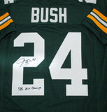 Packers JARRETT BUSH Signed Green Custom Replica Jersey W/ SB XLV Champ AUTO JSA