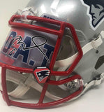 TOM BRADY Autographed Patriots Custom Visor Authentic Speed Helmet FANATICS