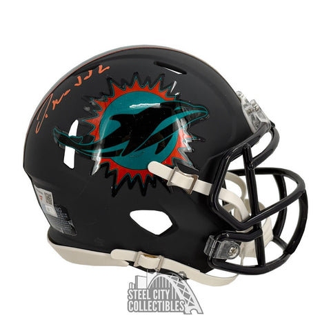 Jaylen Waddle Autographed Miami Dolphins Rivalries Mini Helmet - Fanatics