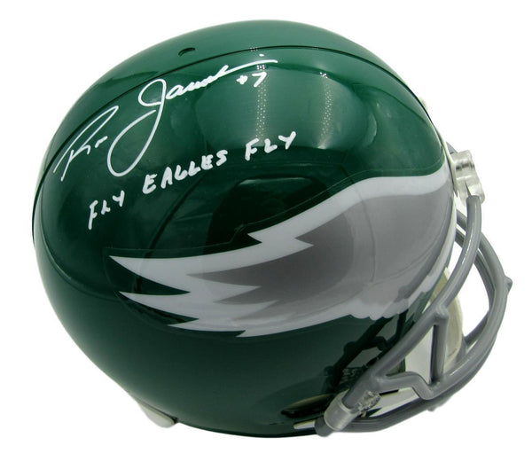 Ron Jaworski Signed/Inscribed Eagles Full Size Replica Helmet JSA 156112