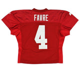 Brett Favre Signed Green Bay Packers Practice Worn Red Starter Jersey - 4 Insc