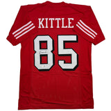 Autographed/Signed George Kittle San Francisco Red Alternate Jersey Beckett COA