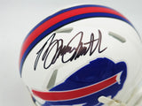Bruce Smith Autographed Signed Buffalo Bills White Speed Mini Helmet Beckett Wit
