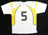 Pat White Signed West Virginia Mountaineers Jersey (JSA) 2009 2nd Rnd Pick Q.B.