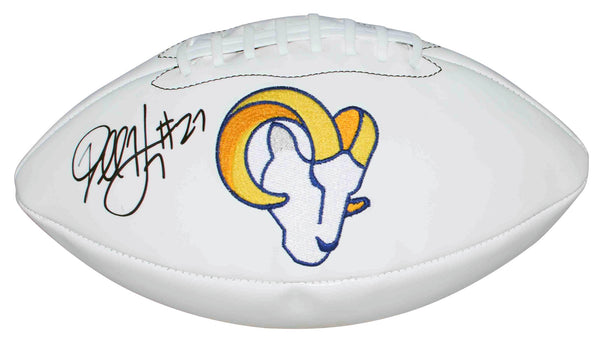 DARRELL HENDERSON JR SIGNED LOS ANGELES RAMS WHITE LOGO FOOTBALL BECKETT