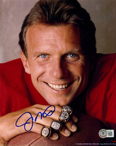 Joe Montana Autographed San Francisco 49ers 8x10 Photo Beckett 46430