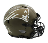 Brady & Gronkowski Signed New England Patriots Speed Authentic STS NFL Helmet