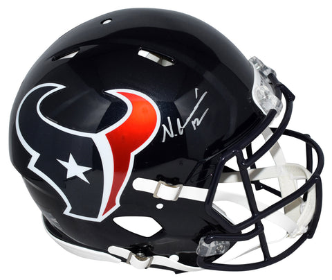 NICO COLLINS SIGNED HOUSTON TEXANS FULL SIZE AUTHENTIC SPEED HELMET BECKETT