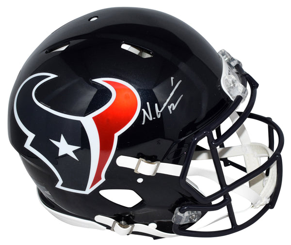 NICO COLLINS SIGNED HOUSTON TEXANS FULL SIZE AUTHENTIC SPEED HELMET BECKETT