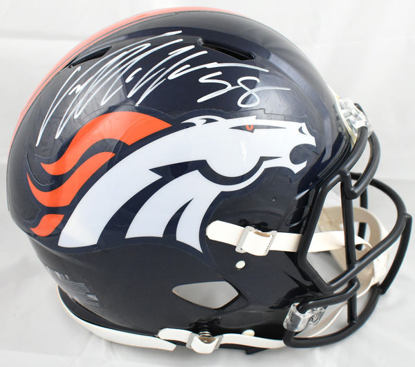 denver motorcycle helmet John Elway Autographed Broncos Hall of Fame Logo RAVE Speedflex Game Day Legends Riddell Denver Broncos 2024 Salute