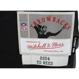 Ed Reed Autographed Baltimore Ravens Black M&N Rep Sz XL Jersey Beckett 49284