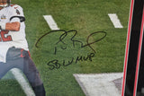 Tom Brady Autographed 16x20 Photo w/ SB LV MVP Inscription Framed Fanatics LOA