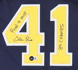 Glen Rice Signed Michigan Wolverines Jersey "Final 4 MOP" & "89 Champs"/ Beckett