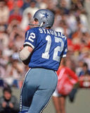 Roger Staubach Signed Dallas Cowboys 35"x 43" Framed Jersey (Beckett) All Pro QB