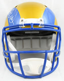 Kurt Warner Autographed Rams F/S Flash Speed Helmet - Beckett W Hologram *White