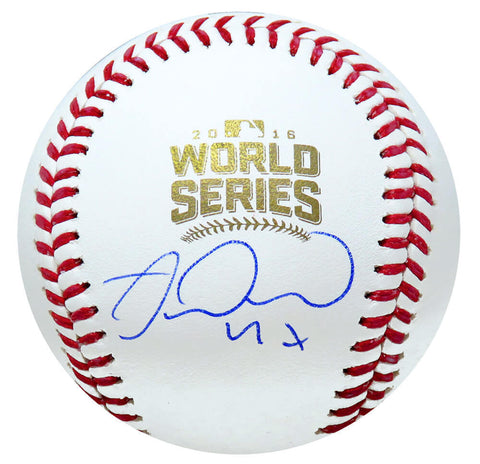 Cubs MIGUEL MONTERO Signed Rawlings 2016 World Series Baseball - SCHWARTZ