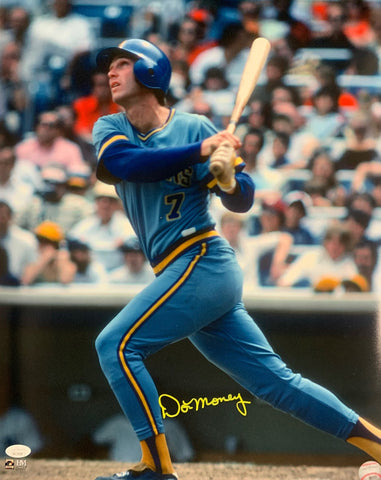Milw Brewers 1982 AL Champion DON MONEY Signed 16x20 Photo #3 AUTO - JSA